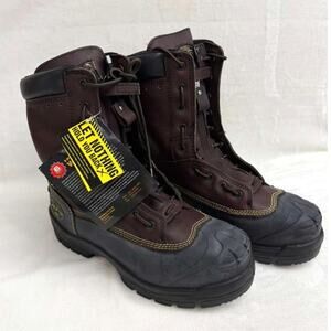 Oliver 65 Series 8" Leather Steel Toe Men's Metatarsal Brown Boots 65392 Sz 11.5